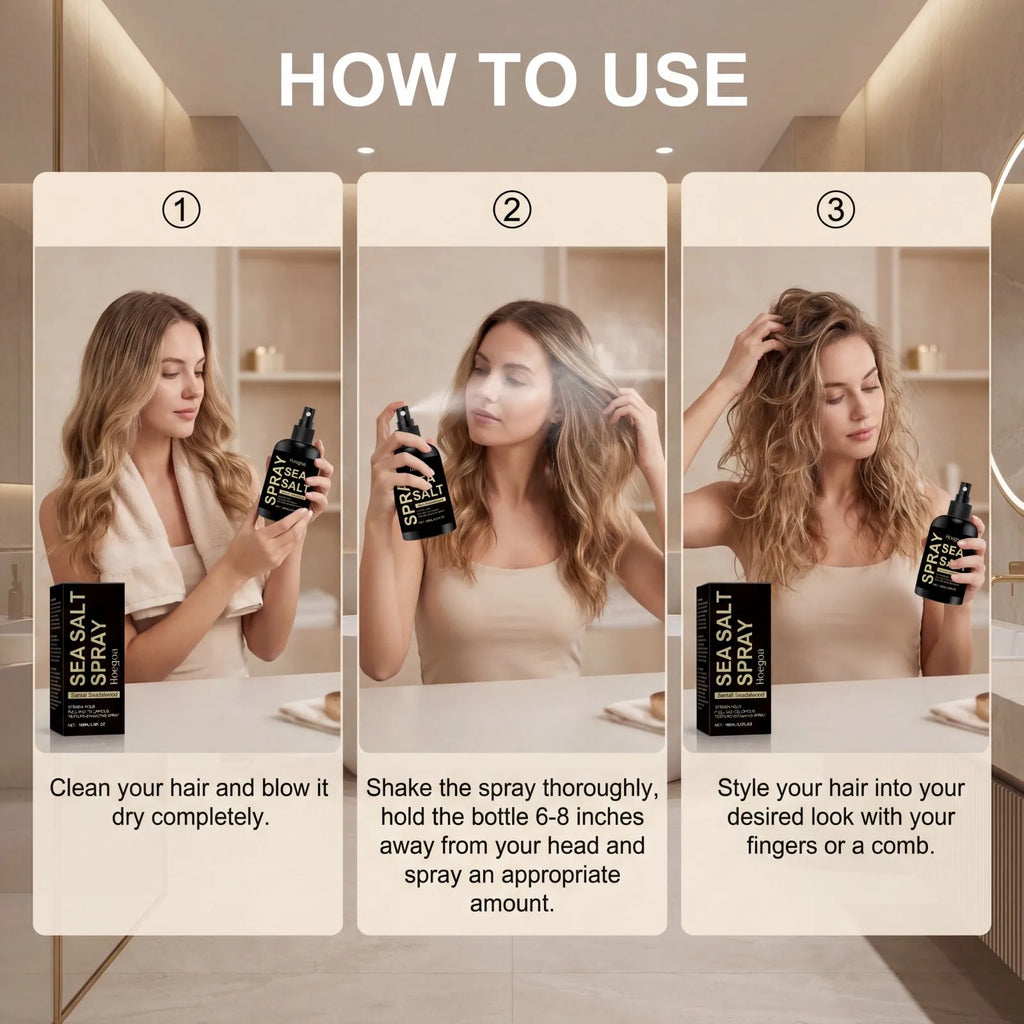 Sea Salt Texturizing Hair Spray – Beach Waves & Volume 100ml