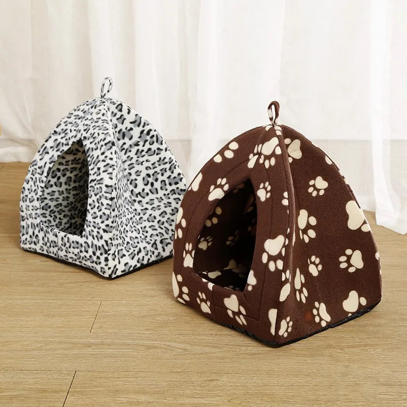 Folding Houses Removable Washable Cat House Puppy Cave Sofa Four