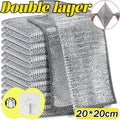 Silver Fabric Dish Cloths – Non-Stick Oil Removal Kitchen Rags