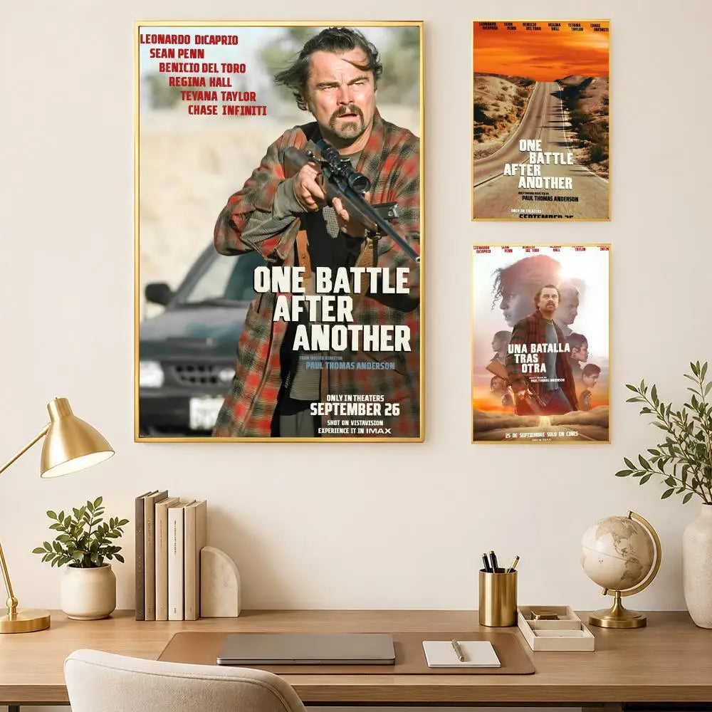 One Battle After Another Movie Poster – HD Self-Stick PVC Wall Art