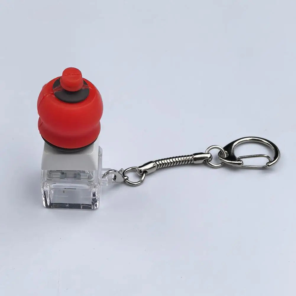 Cute Food Fidget Keychain – Silicone Squeeze Clicker Toy