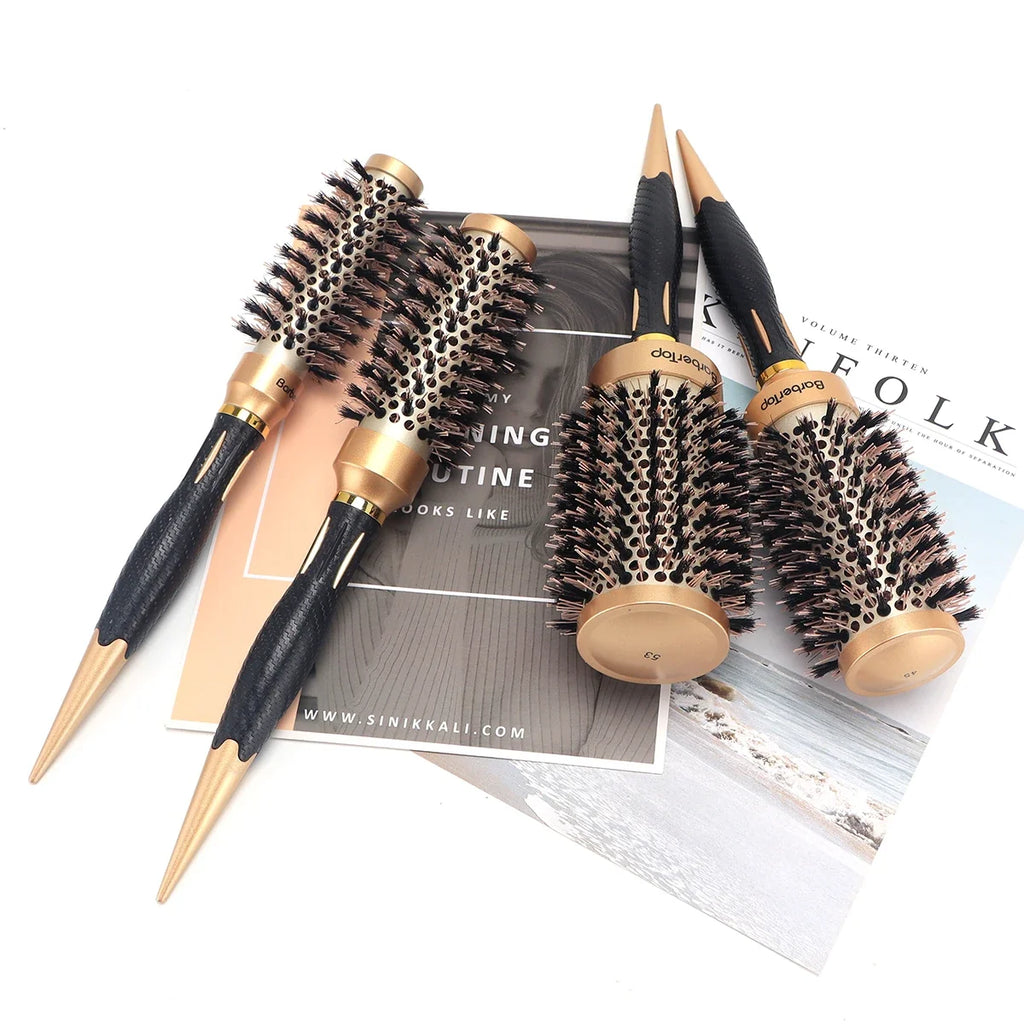 Anti-Static Hair Comb & Curling Brush | Salon Styling Tool