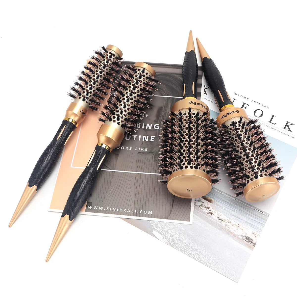 Anti-Static Hair Comb & Curling Brush | Salon Styling Tool