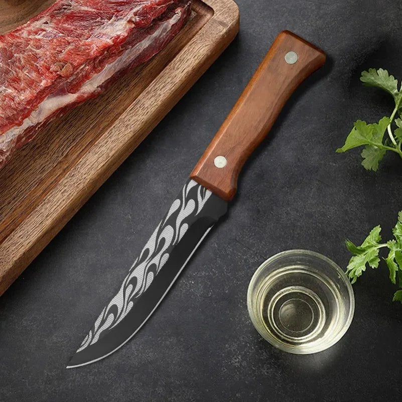 InLeung Forged Boning Knife – Stainless Steel & Wood Handle