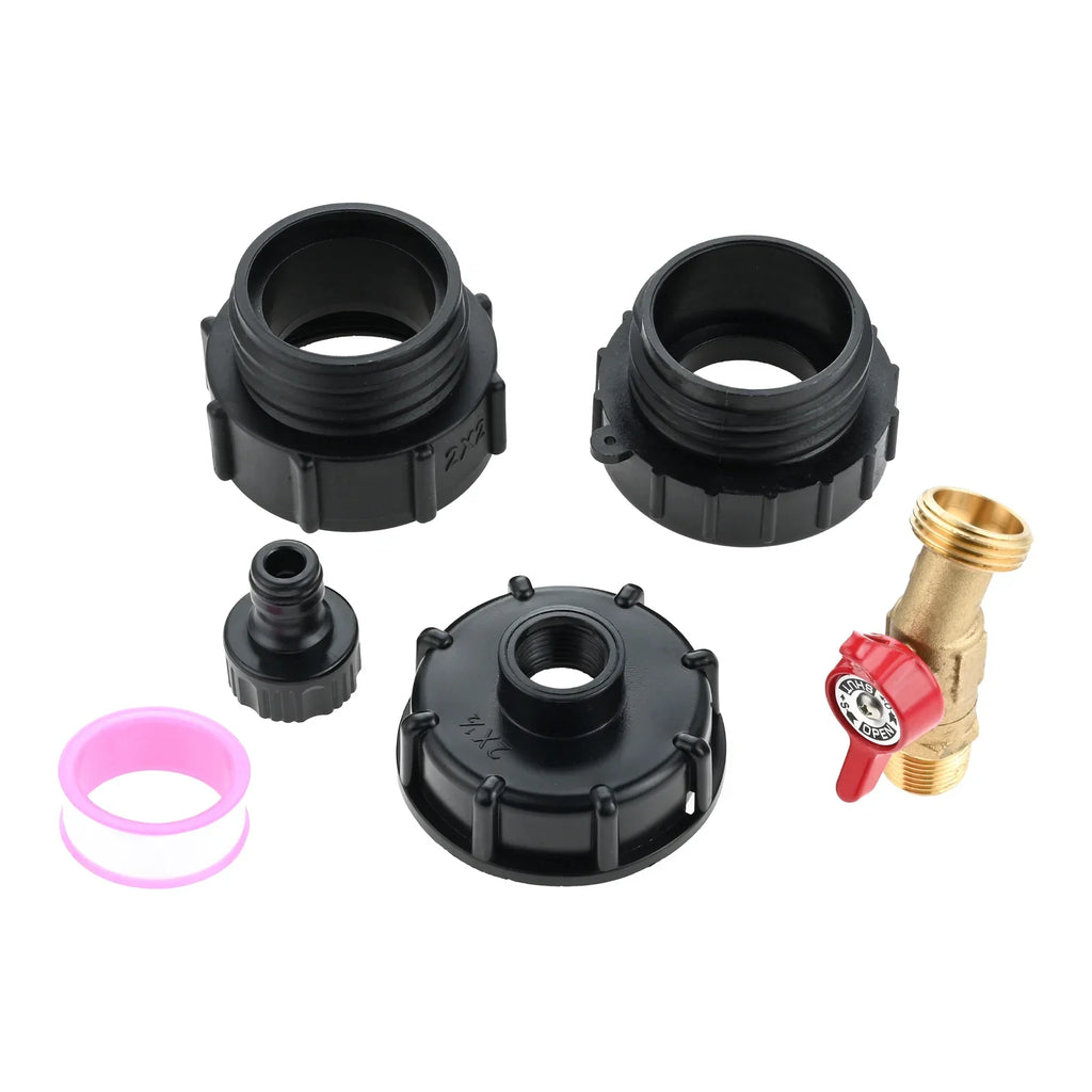IBC Tote Adapter Set – Brass Fittings for 275-330 Gal Tanks