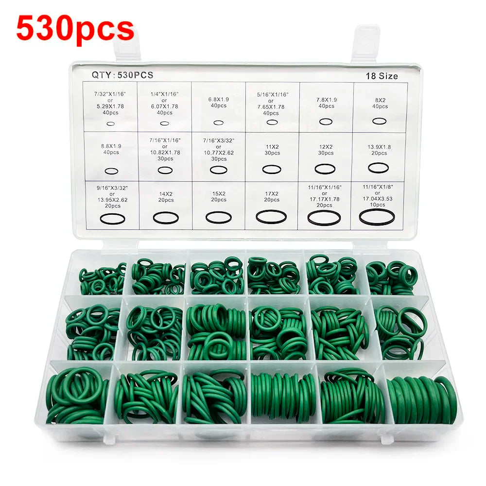 Rubber O-ring Gasket 18 Sizes Sealing Ring Car C System R134a Air