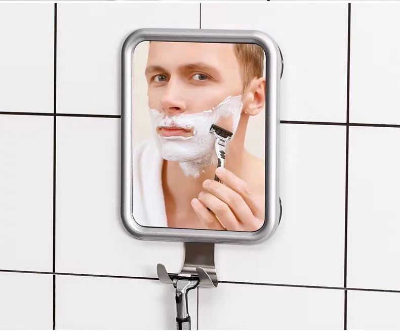 Fogless Shower Mirror – Anti-Fog Suction Cup Shaving Mirror