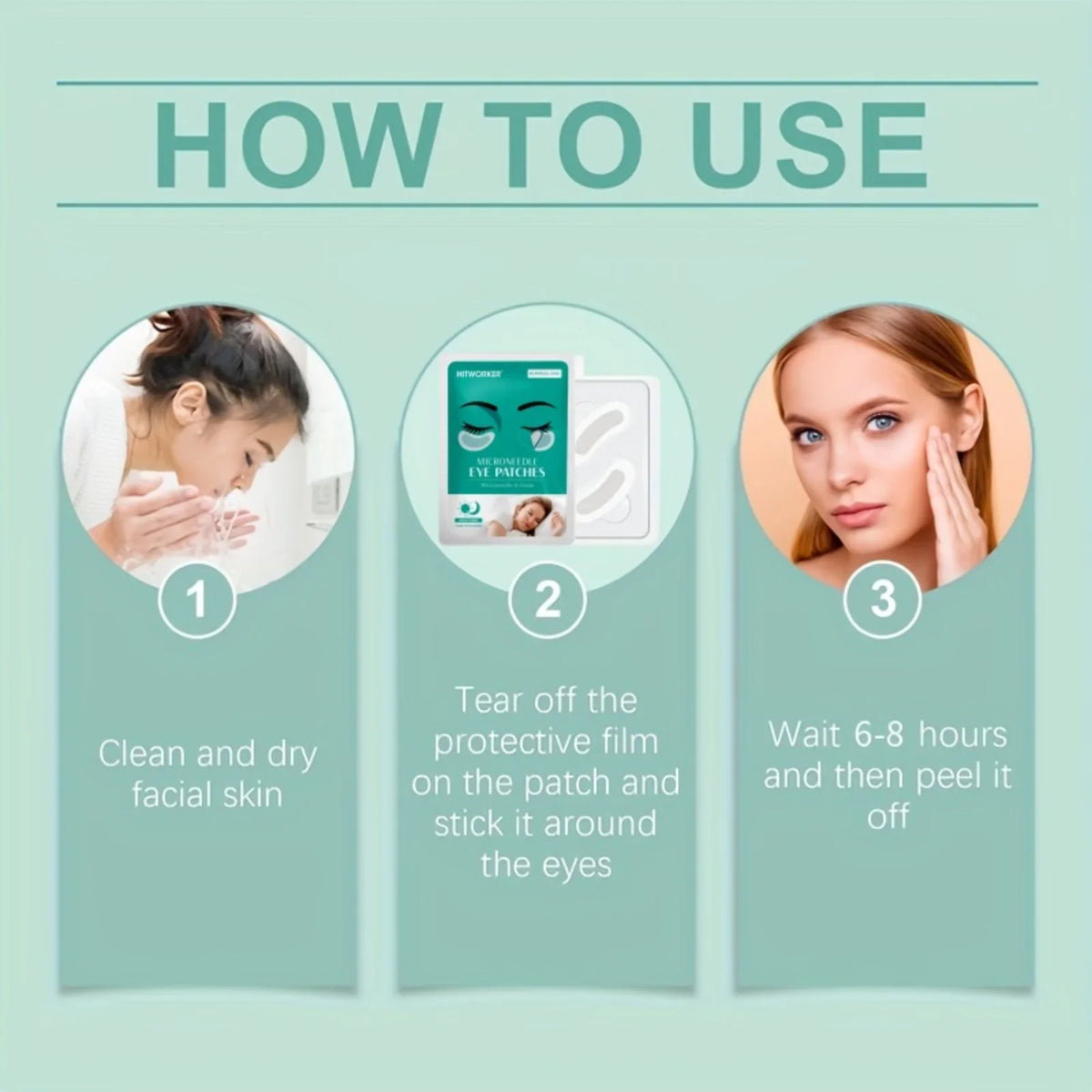 Microneedle Hyaluronic Acid Eye Patches – Firm & Hydrate