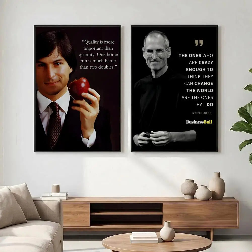 Steve Jobs Quote Poster – HD Waterproof Sticky Wall Art Decor
