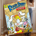 Cartoon Rabbit Self-Adhesive Wall Poster – Waterproof Mural Art