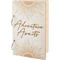 Wooden "Adventure Awaits" Loose Leaf Card & Photo Binder