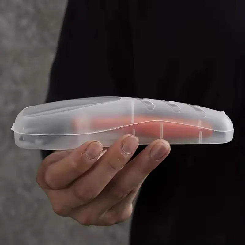 Clear Portable Travel Razor Protector Case & Shaver Holder