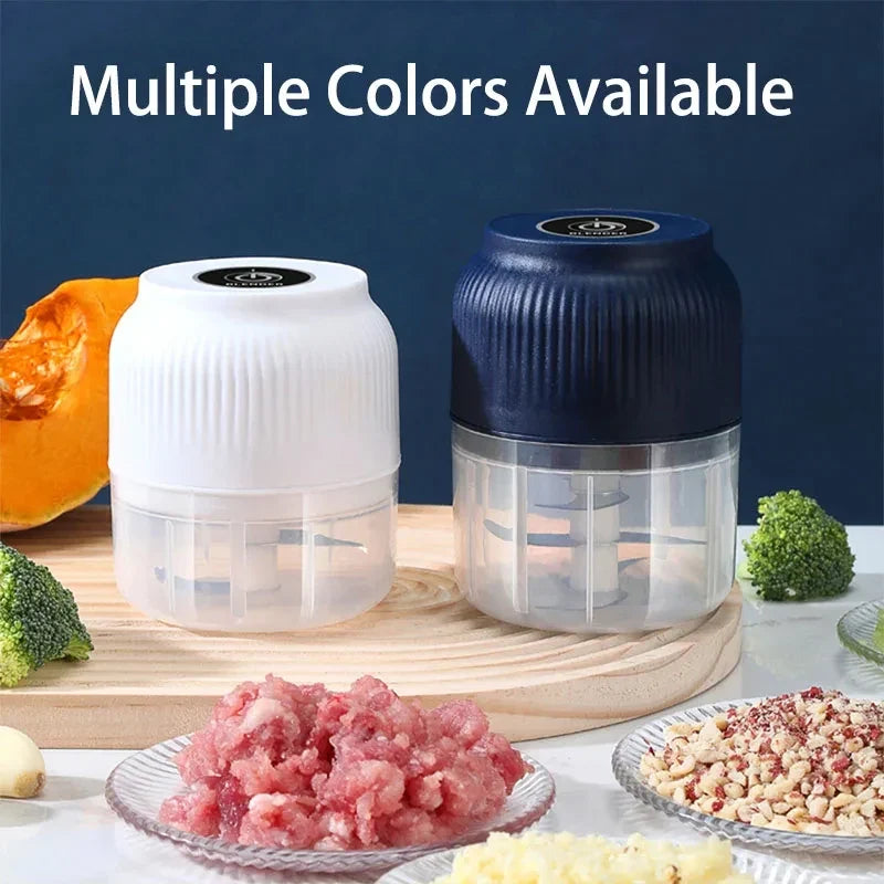 HOMEFISH 250ml Mini Electric Garlic & Vegetable Chopper