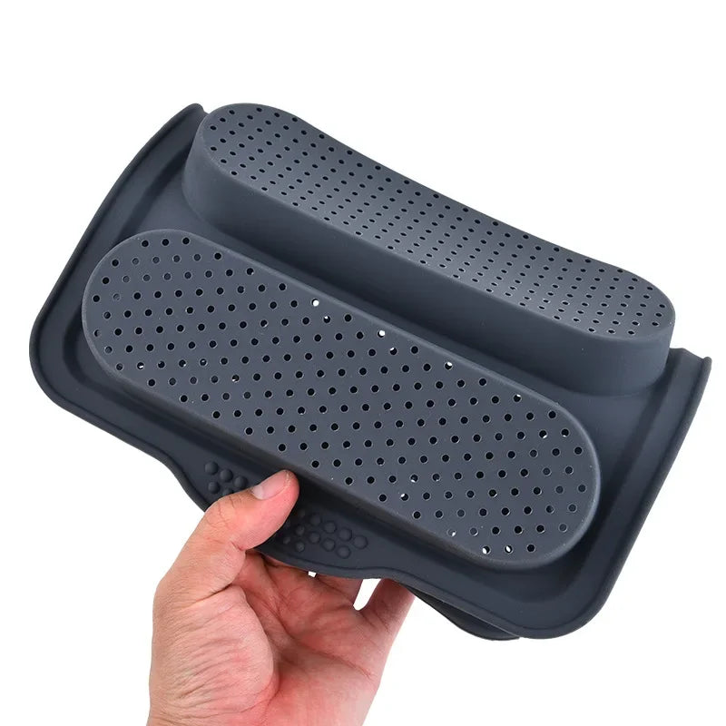 4-Grid Silicone Bread & Cake Mold – Rectangular Baking Pan