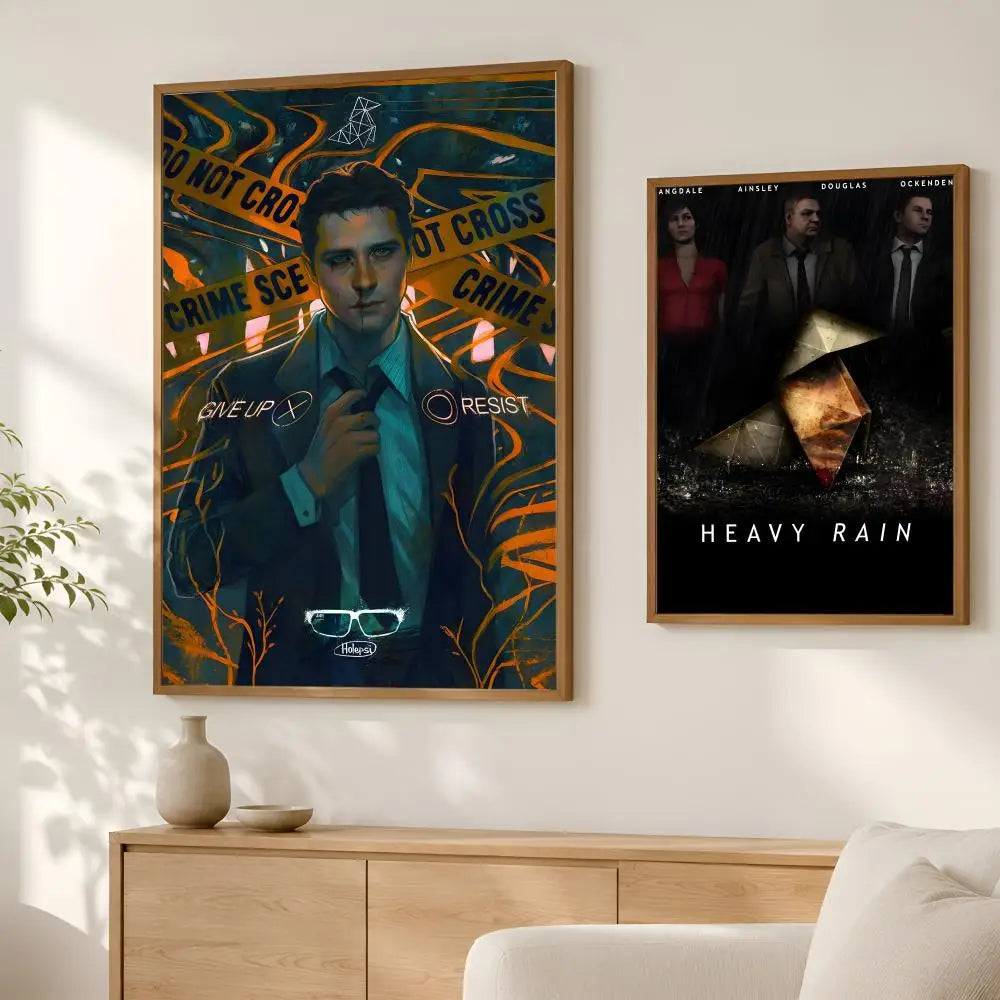 Heavy Rain Game Poster – Self-Stick HD Waterproof Wall Art