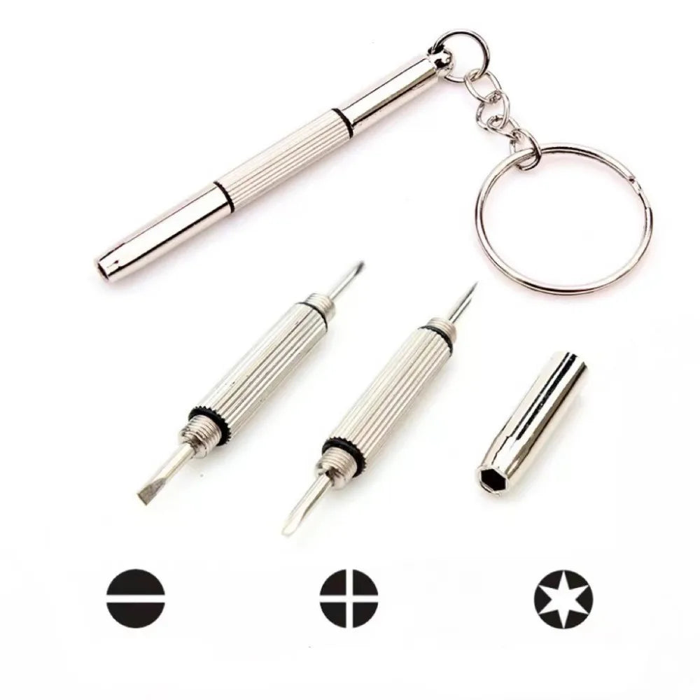 Precision Eyeglass & Watch Repair Screwdriver Kit | Keychain
