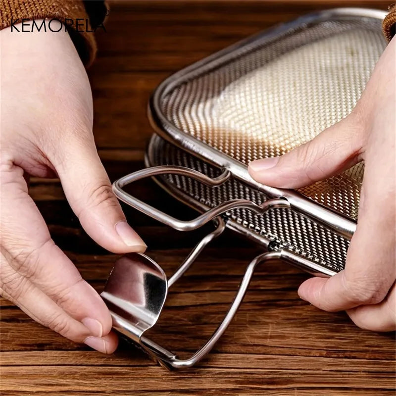 Stainless Steel Sandwich Grill Basket – Non-Stick Toaster Pan
