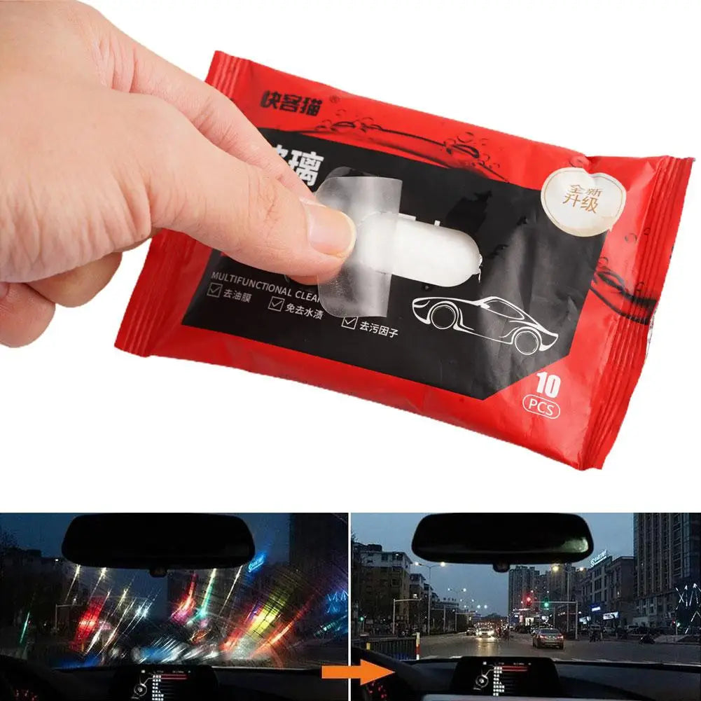 Car Glass Oil Film Removal Wipes – Anti-Fog Windshield Cleaner