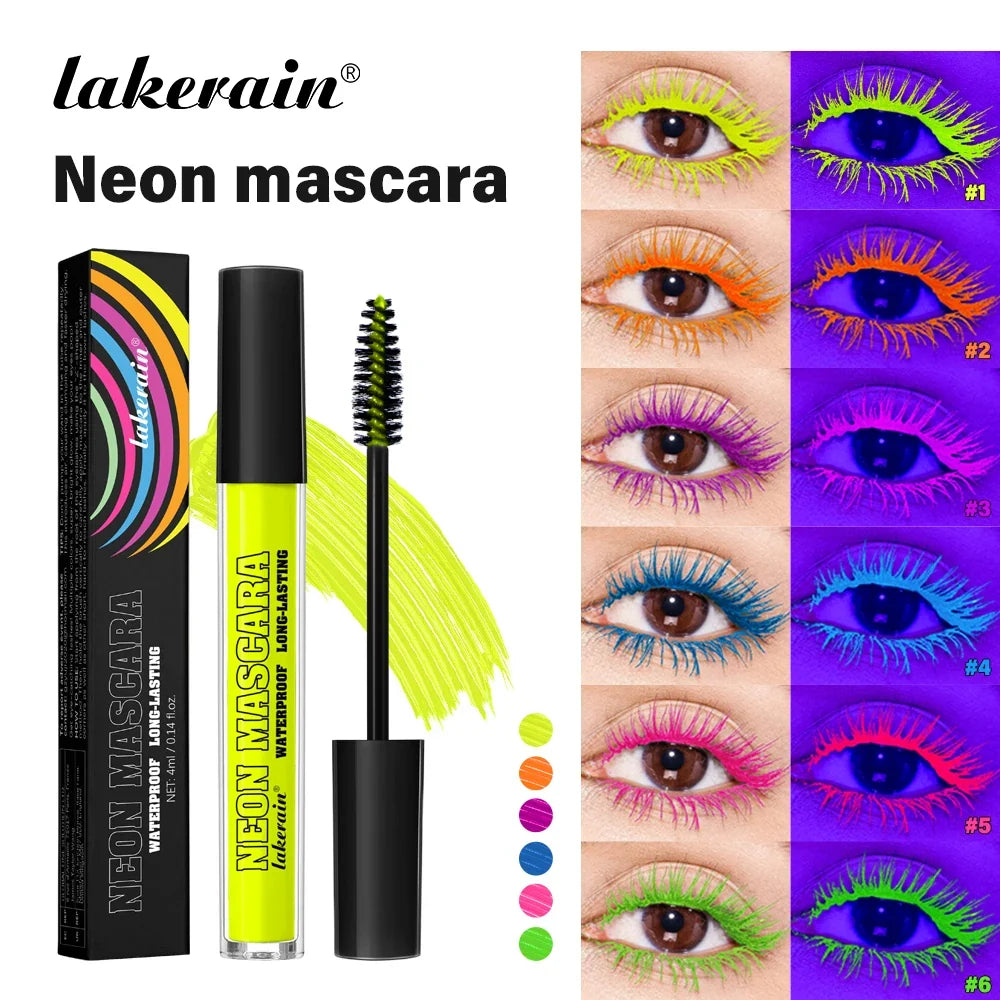 Lakerain Neon Waterproof Mascara – Curling & Lengthening Lashes