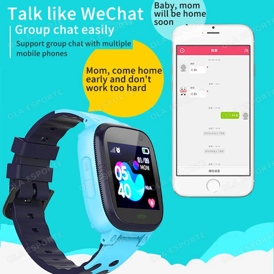 Kids GPS Smart Watch | SOS Calling, Flashlight, Waterproof