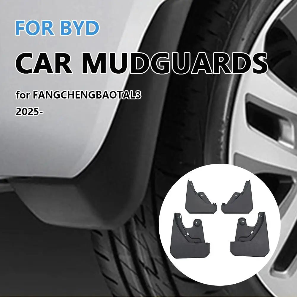 BYD Leopard Titanium 3 2025 Mud Flaps – Front & Rear Set of 4