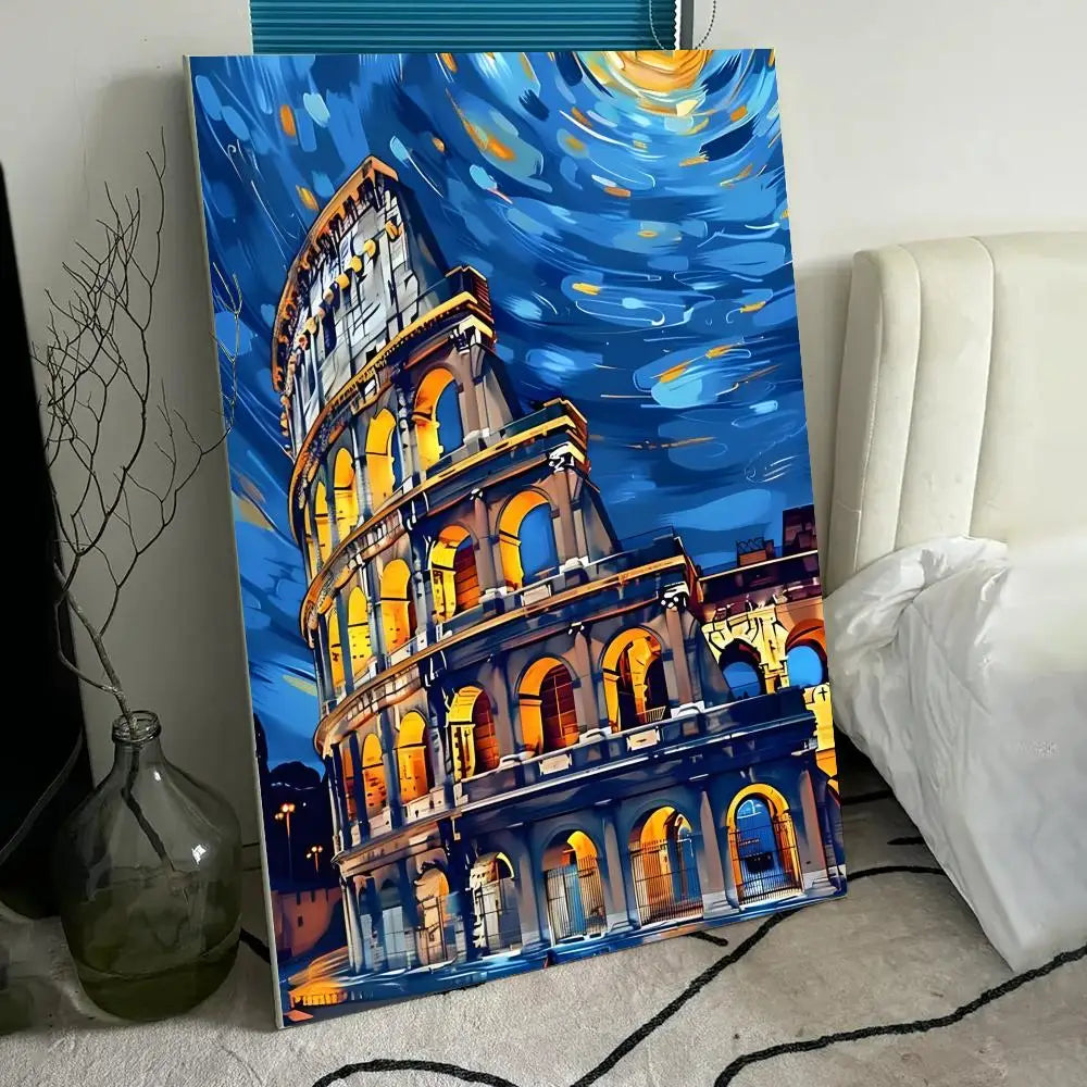 Van Gogh Blue Style HD Canvas Wall Art Print – Home Decor