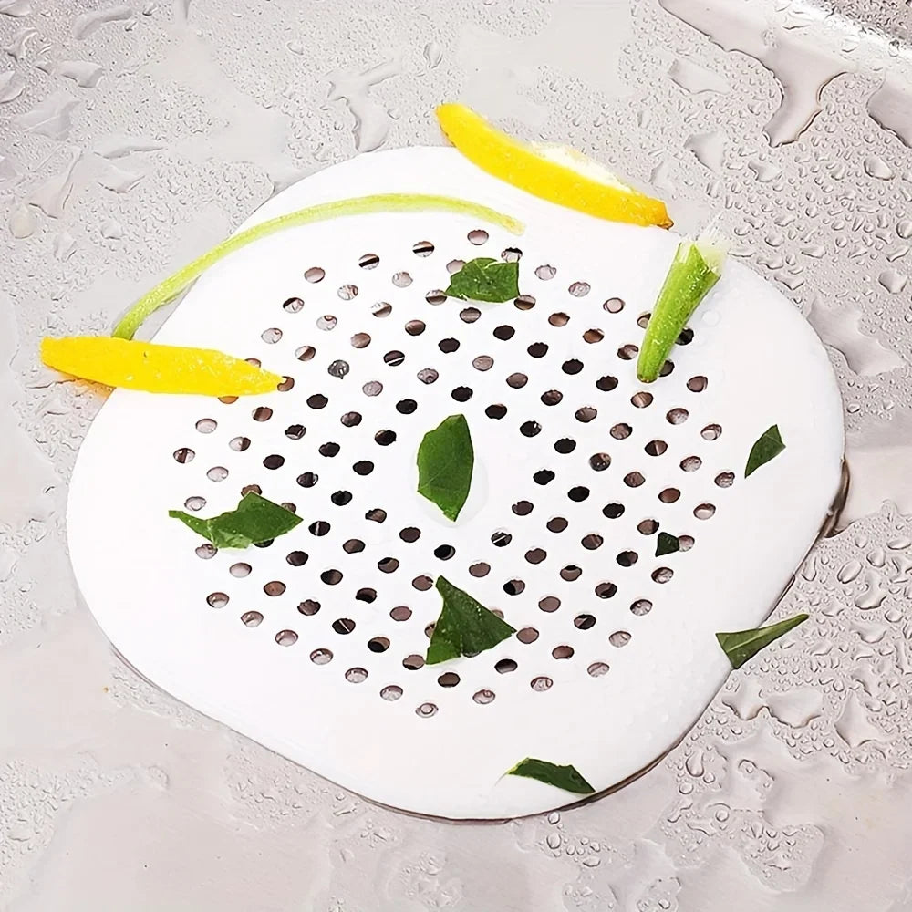 3 Silicone Suction Cup Floor Drain Sticker Bathroom Sewer Hair Filter