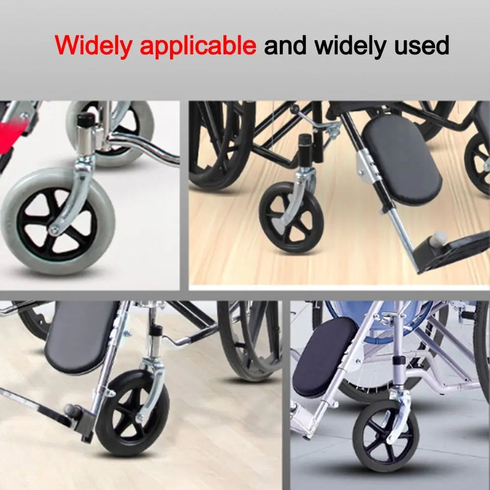 Rubber Wheelchair Front Castor Anti Slip 6 7 Shopping Cart Wheels