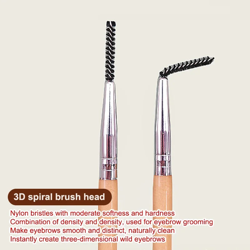 2-in-1 Eyebrow & Eyelash Spoolie Brush | Dual Ended