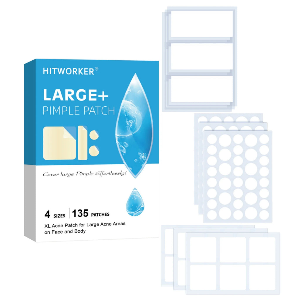 Invisible Waterproof Hydrocolloid Acne Patches – All Skin Types