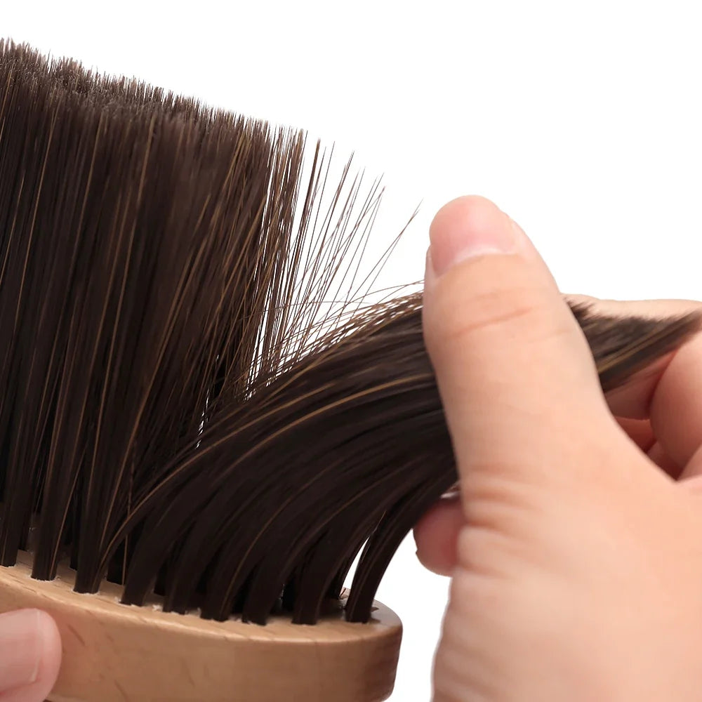 Professional Salon Neck & Face Hair Sweep Brush – Long Handle