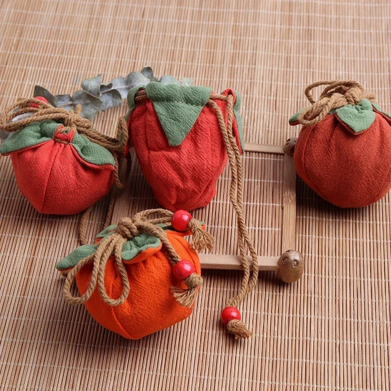 Persimmon Pendant Incense Sachet Bag – Car Charm & Good Fortune