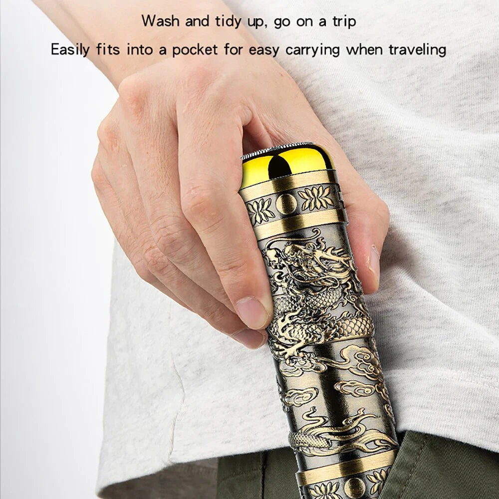 Dragon Head Mini Electric Shaver for Men | USB Waterproof Razor