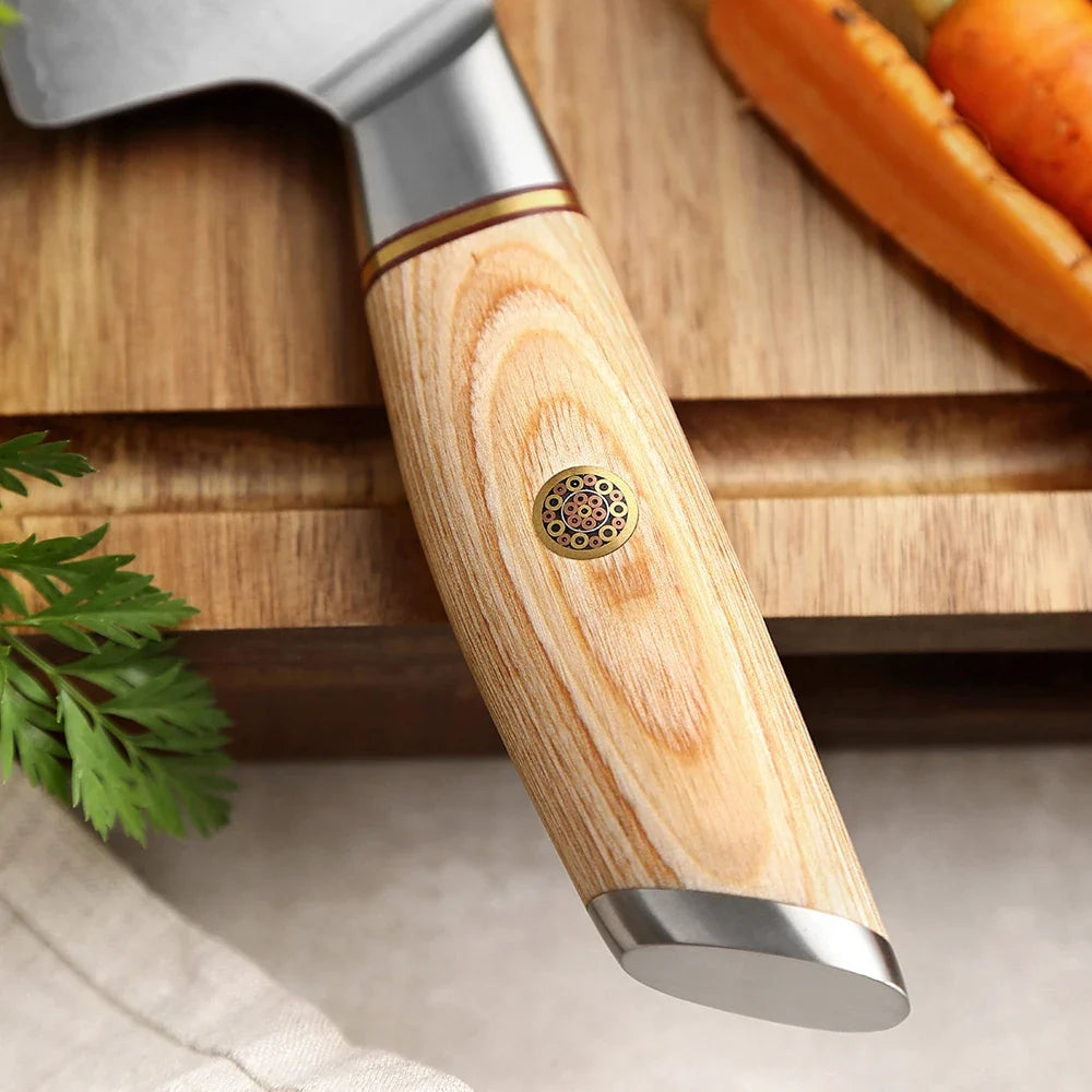 XINZUO 8.5" Japanese Chef Knife – 10Cr15CoMoV Steel Pakkawood