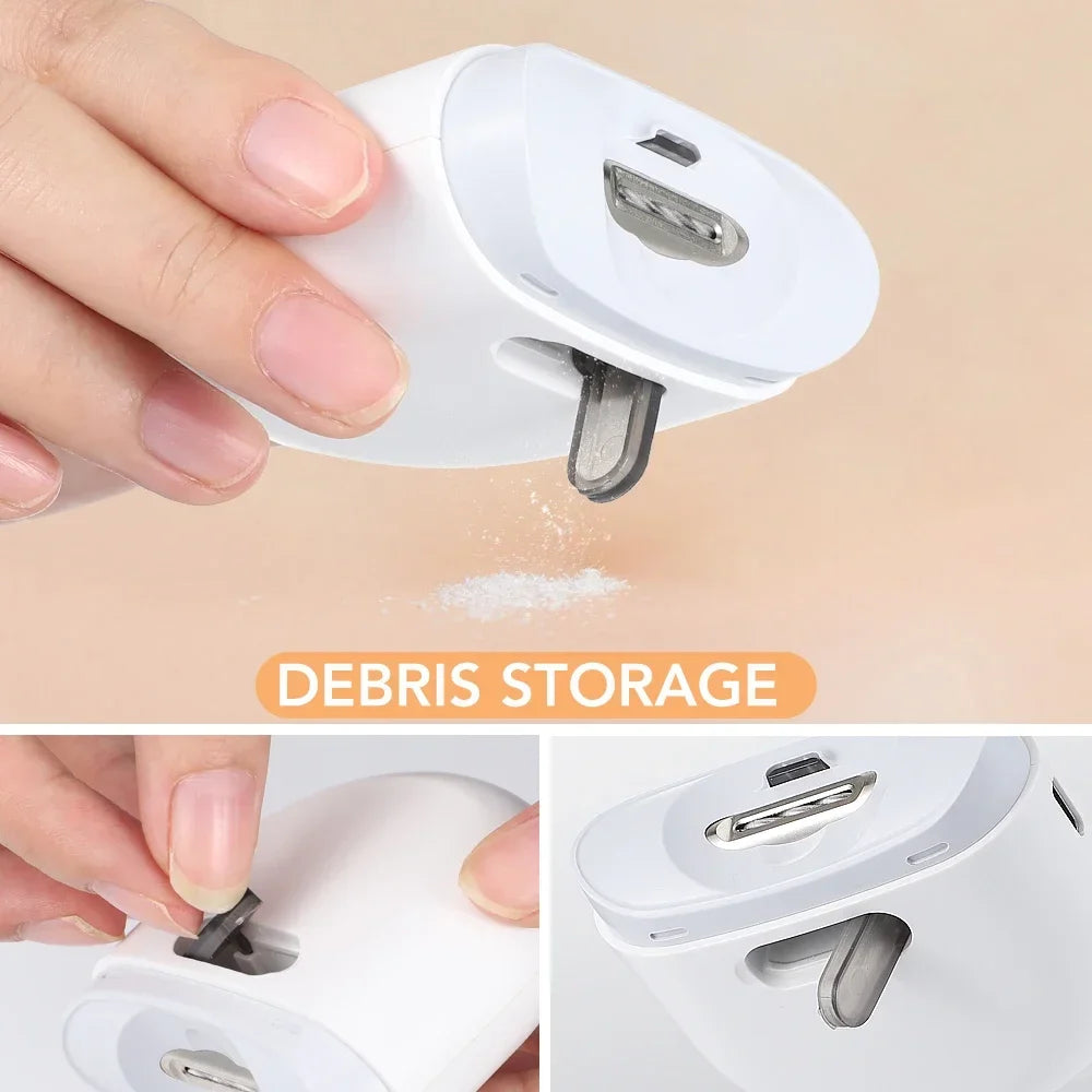 AFDEAL Electric Nail Clipper with LED Light | Baby & Pet Safe