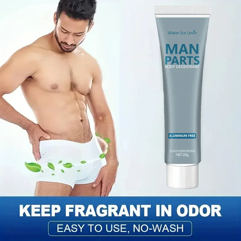 Men's Private Parts & Underarm Deodorant Fragrance Cream 20g
