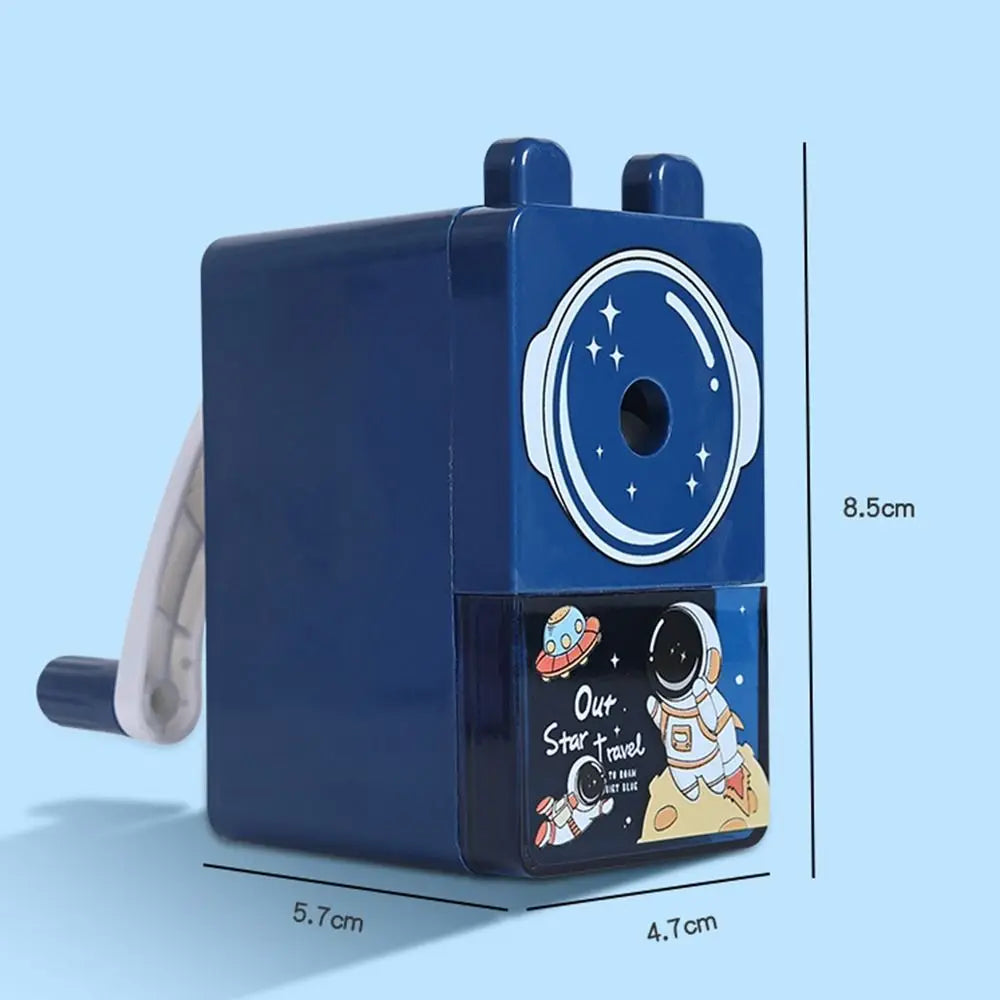 Hand Crank Pencil Sharpener – Cartoon Mechanical Pencil Cutter