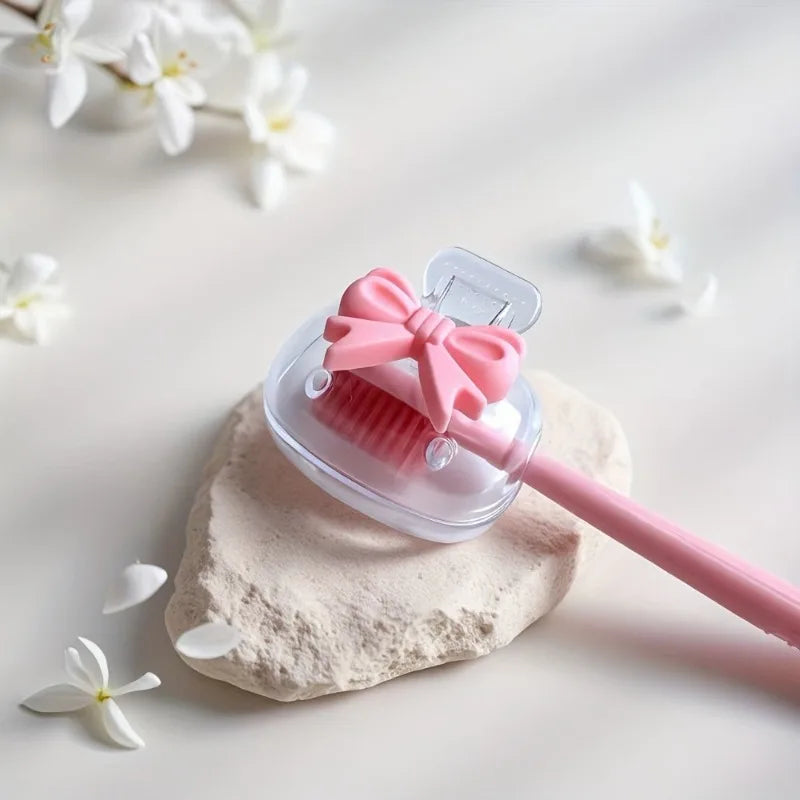 Cherry Toothbrush Holder – Dual Drainage, Protects Bristles