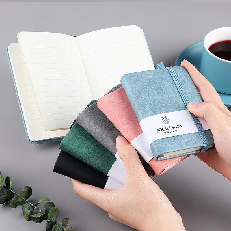 3-Pack A7 Pocket Notebooks – 100 Sheets, Elastic Closure