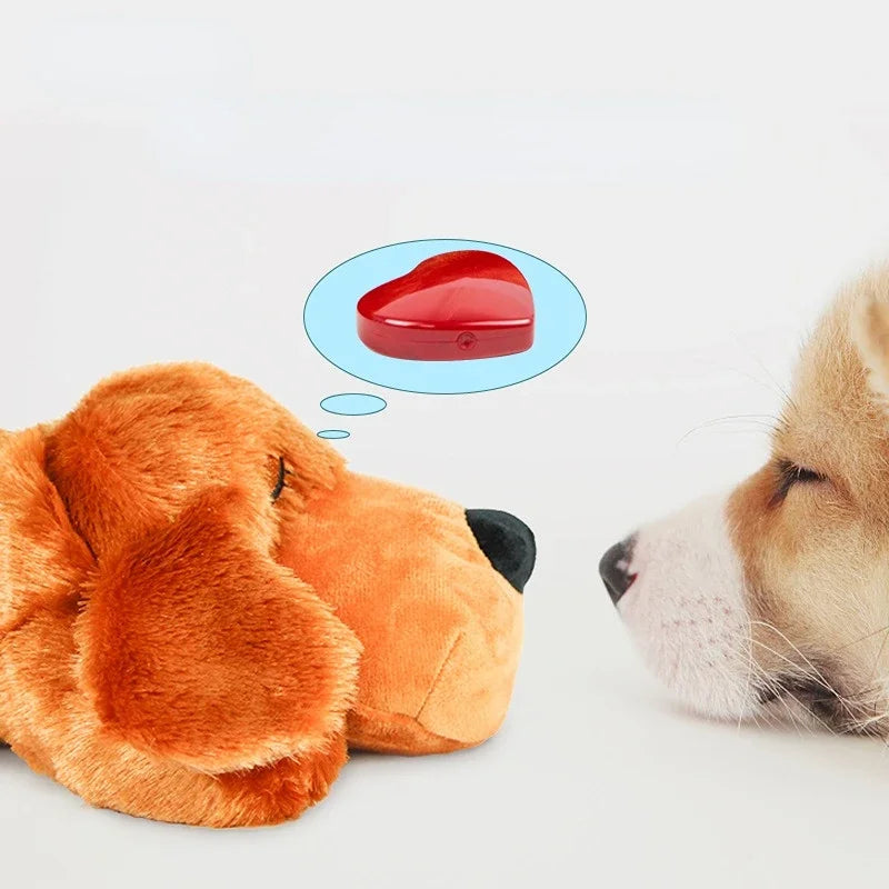 Heartbeat Plush Dog Snuggle Toy | Calming Comfort Companion