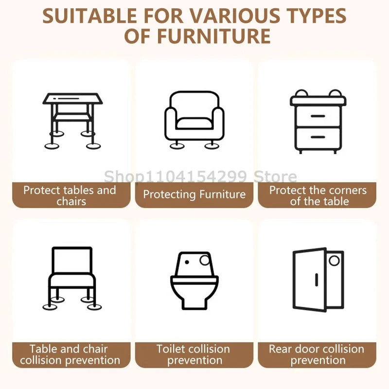 Non-Slip Self-Adhesive Furniture Leg Pads – 6mm EVA Roll