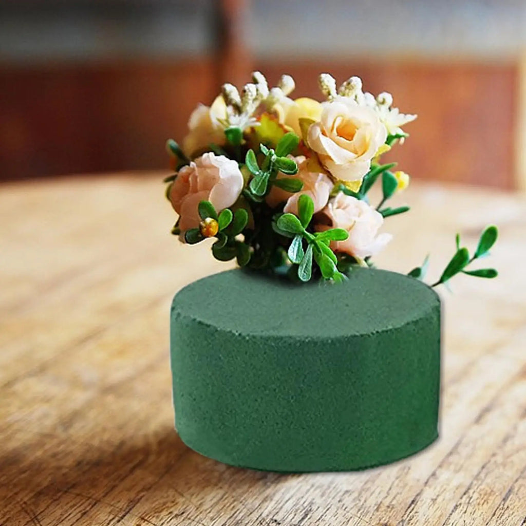 Round Floral Foam Blocks for Flower Arrangements – 6 Pack