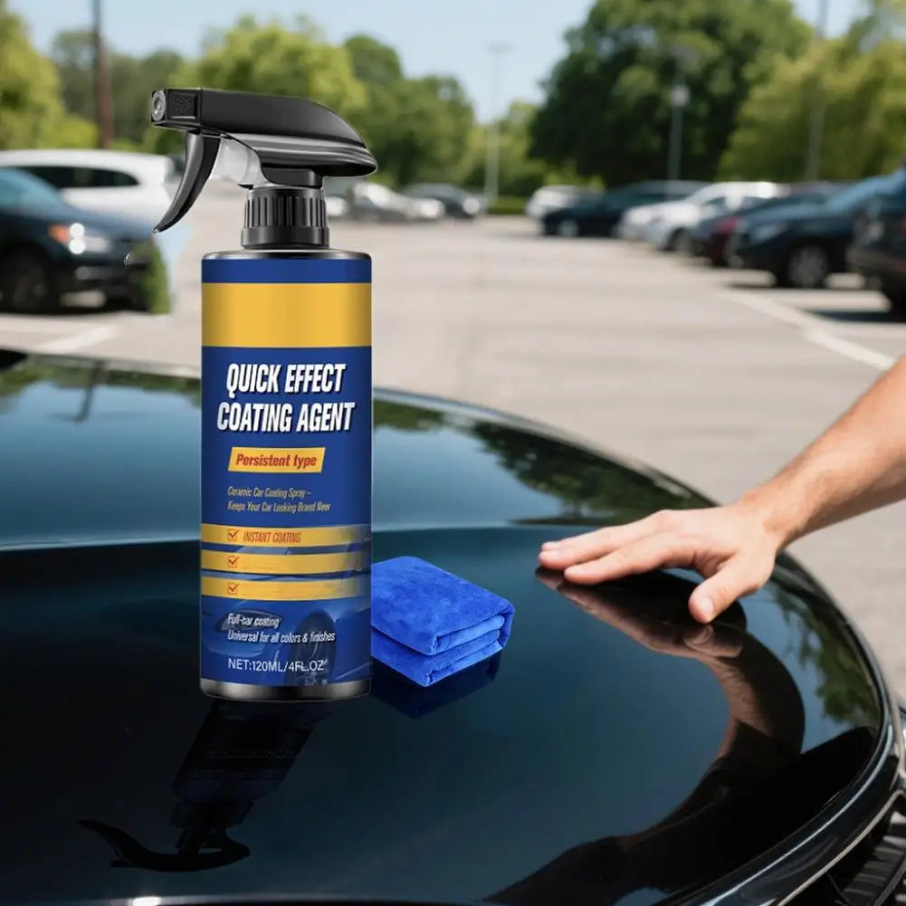 Car Paint Brightening Spray Coat Coating Glaze Wax Coated Care