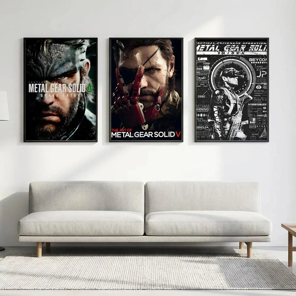 HD Metal Gear Solid Game Poster – Waterproof Sticky Wall Art