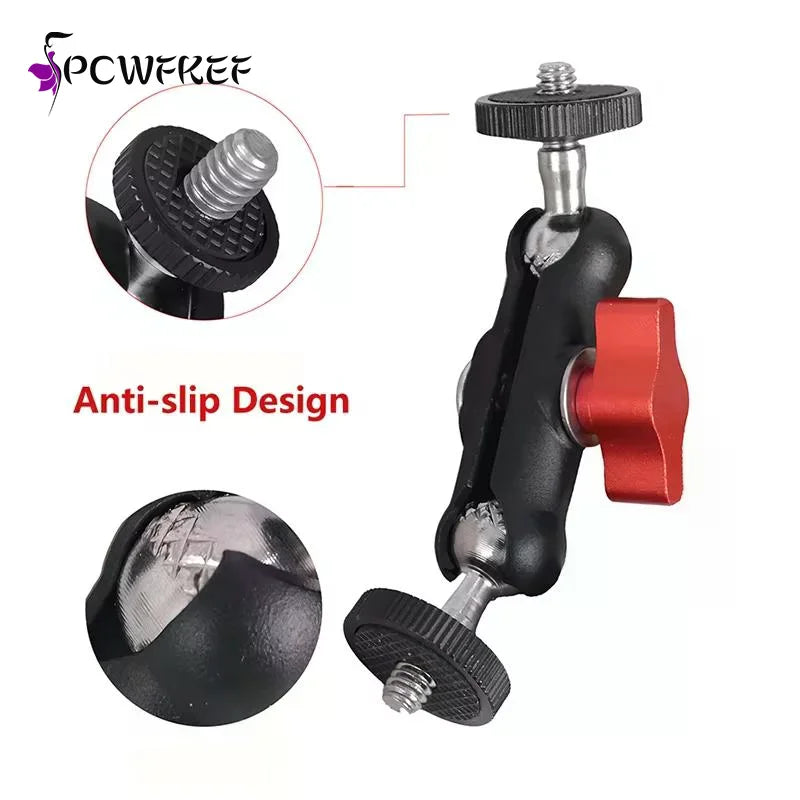 Camera Super Clamp & Double Ball Head Magic Arm Mount Kit