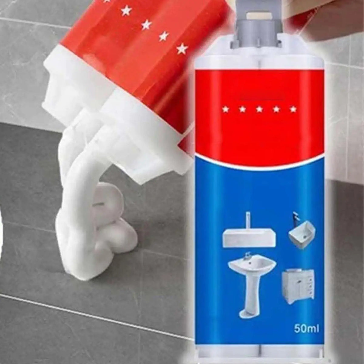 Ceramic Tile Crack Filler Paste – Fast-Drying Grout Repair 50ml