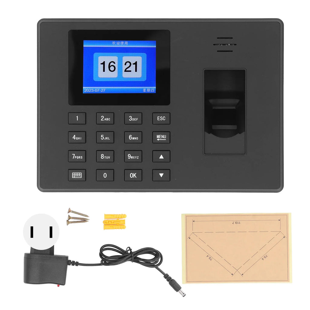 Fingerprint Time Attendance Machine Employee Checking Recorder USB