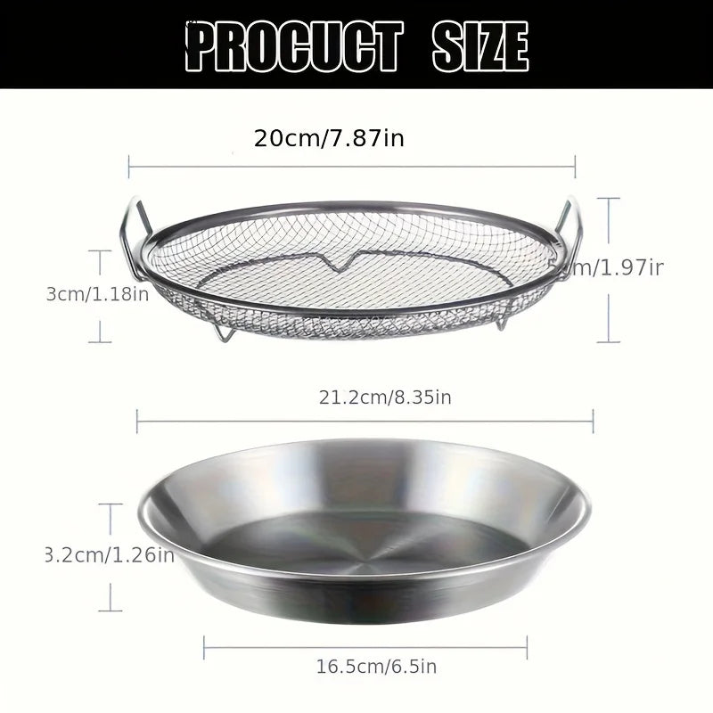 KEMORELA Stainless Steel Oil Filter Strainer Basket & Handle