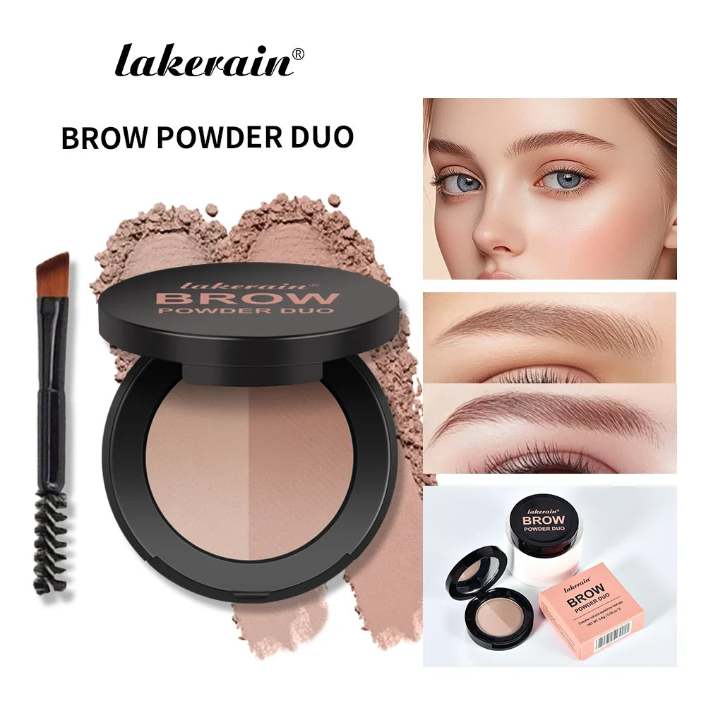 Eyebrow Powder Duo & Brush – Natural 3D Brow Kit | ibcccndc
