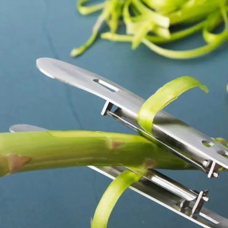 Dual-Head Stainless Steel Vegetable & Fruit Peeler